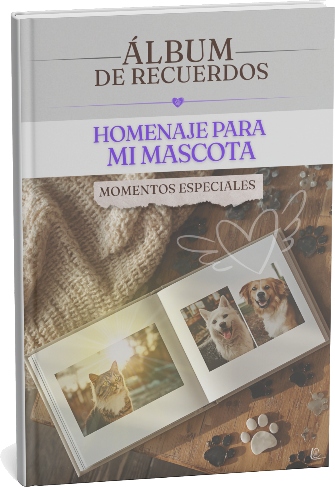 Álbum de recuerdos y homenaje personalizado para una mascota